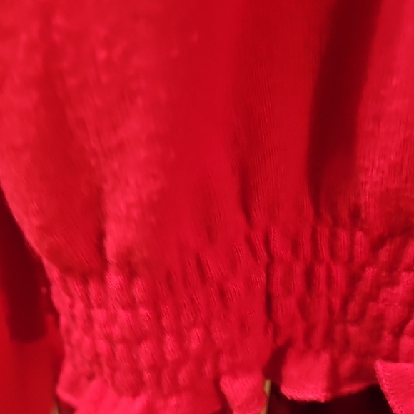 In Girl NWT Girls Stylish Red SoftvLong Sleeve Top Size Small 7/8 - Picture 6 of 9